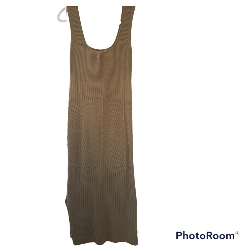 Anthropologie Maeve Knit Ribbed Sweater Tank Dress with Slits - Picture 6 of 8